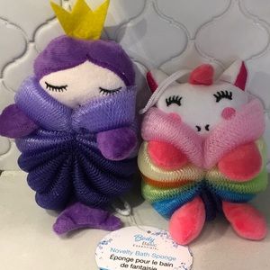 Mermaid and Unicorn Bath Sponge Set